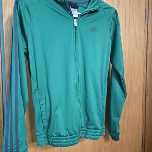 Adidas Kids Green Track Jacket